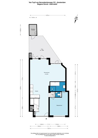 Floor plan - Van Tuyll van Serooskerkenweg 121, 1076 JJ Amsterdam 